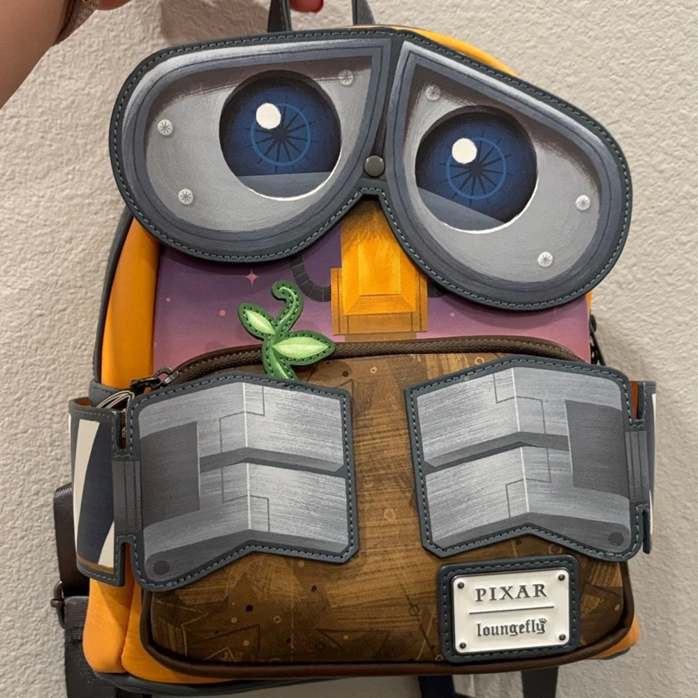 Loungefly Pixar Wall-E Backpack - Yellow, Brown, Gray - Picture 1 of 1